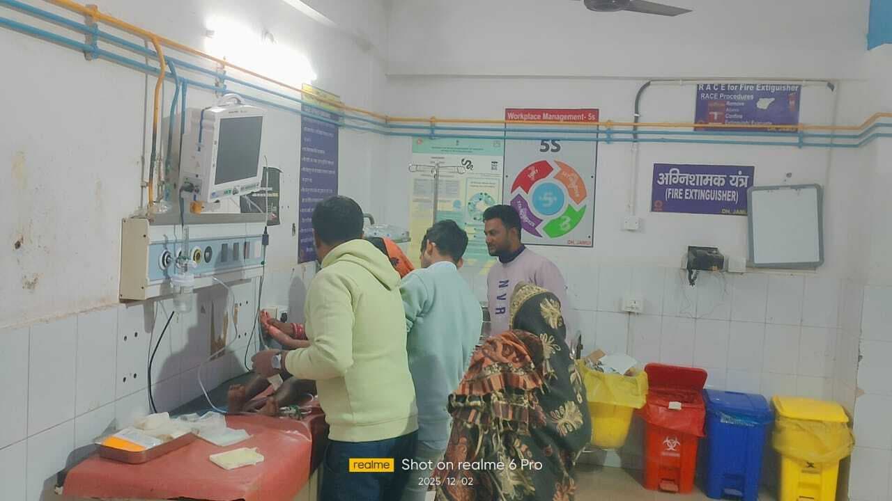 आग से झुलसकर मासूम घायल