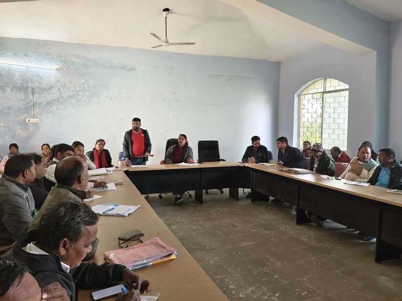 बोआरीजोर प्रखंड में राष्ट्रीय पेंशन के सामाजिक अंकेक्षण के लिए लगा शिविर