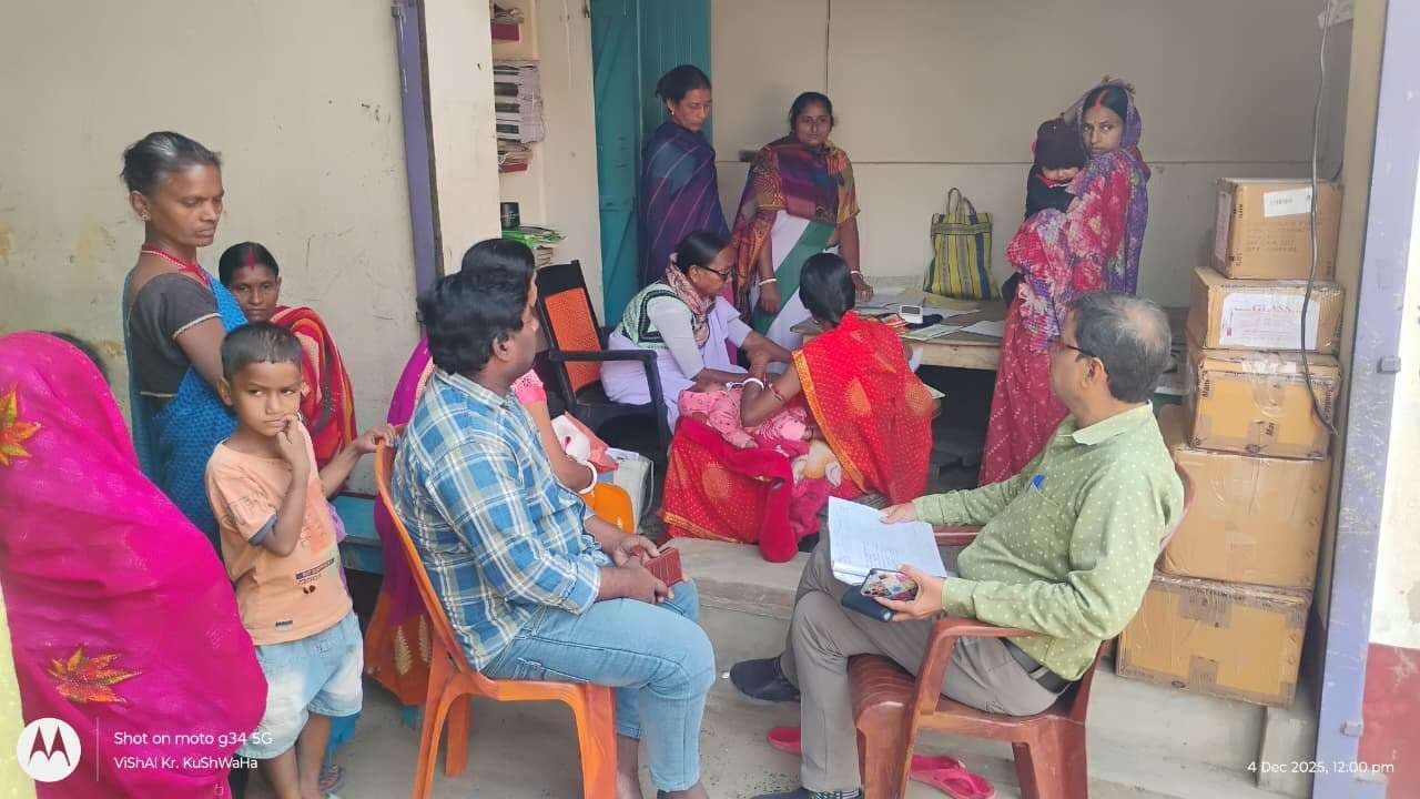 बीपीएम ने आंगनबाड़ी केंद्रों का किया औचक निरीक्षण