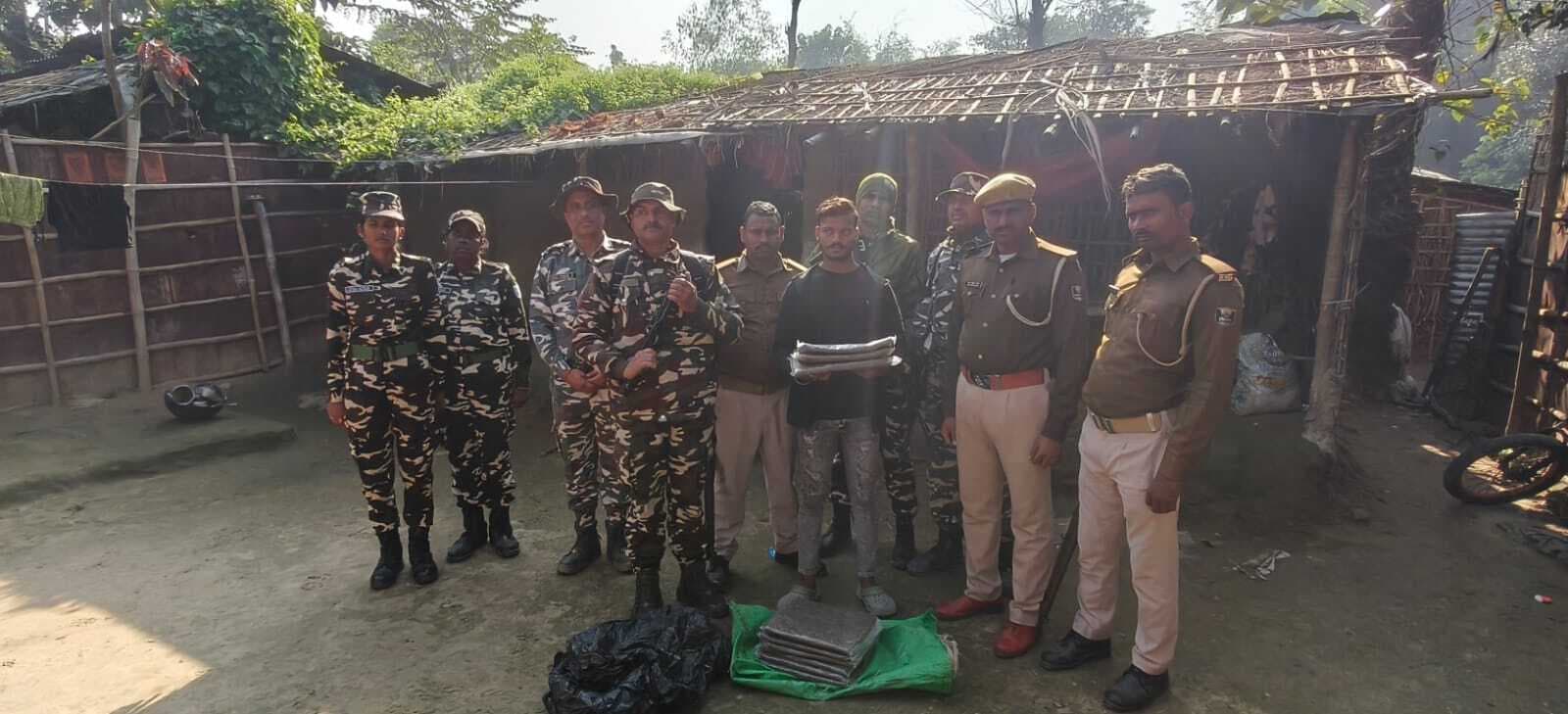 नौ किलो गांजा के साथ एक व्यक्ति गिरफ्तार