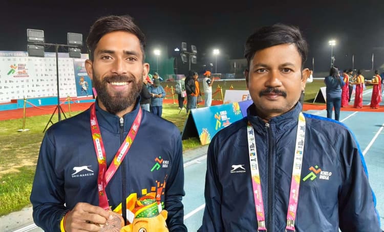 खेलो इंडिया यूनिवर्सिटी गेम्स में रोहतास के विकास ने जीता कांस्य