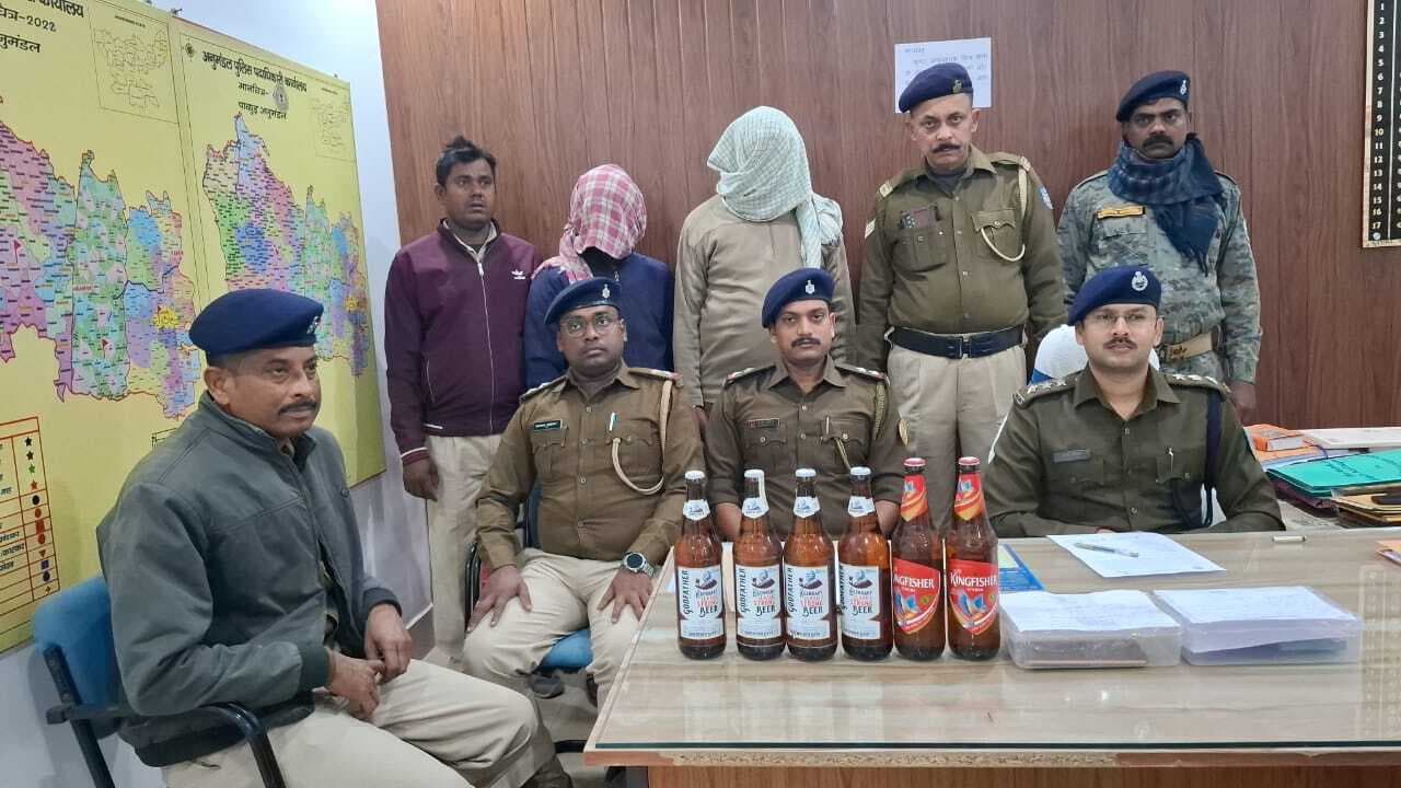 अवैध लॉटरी व शराब की बिक्री के आरोप दो लोग गिरफ्तार