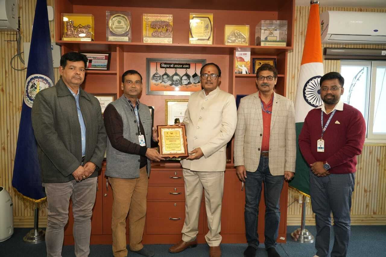 Samastipur News:मौसम विभाग पूसा सर्वश्रेष्ठ केंद्र अवार्ड से सम्मानित
