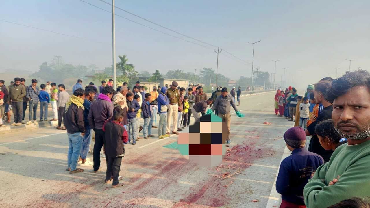 ट्रक की टक्कर से एक व्यक्ति की मौत