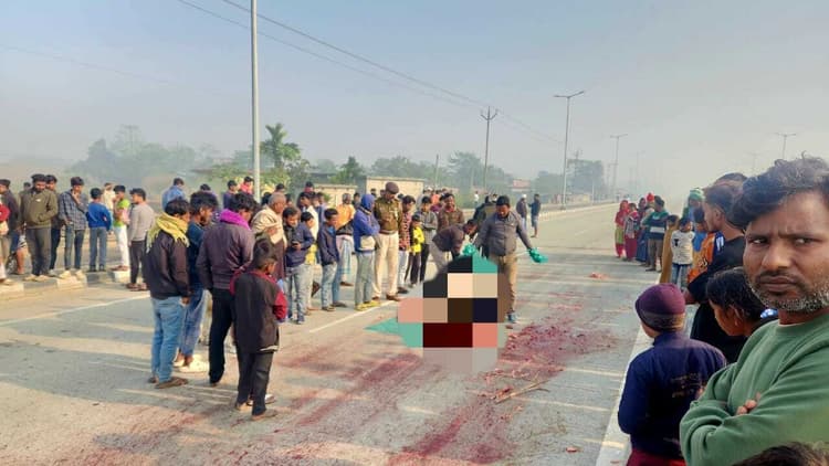 ट्रक की टक्कर से एक व्यक्ति की मौत