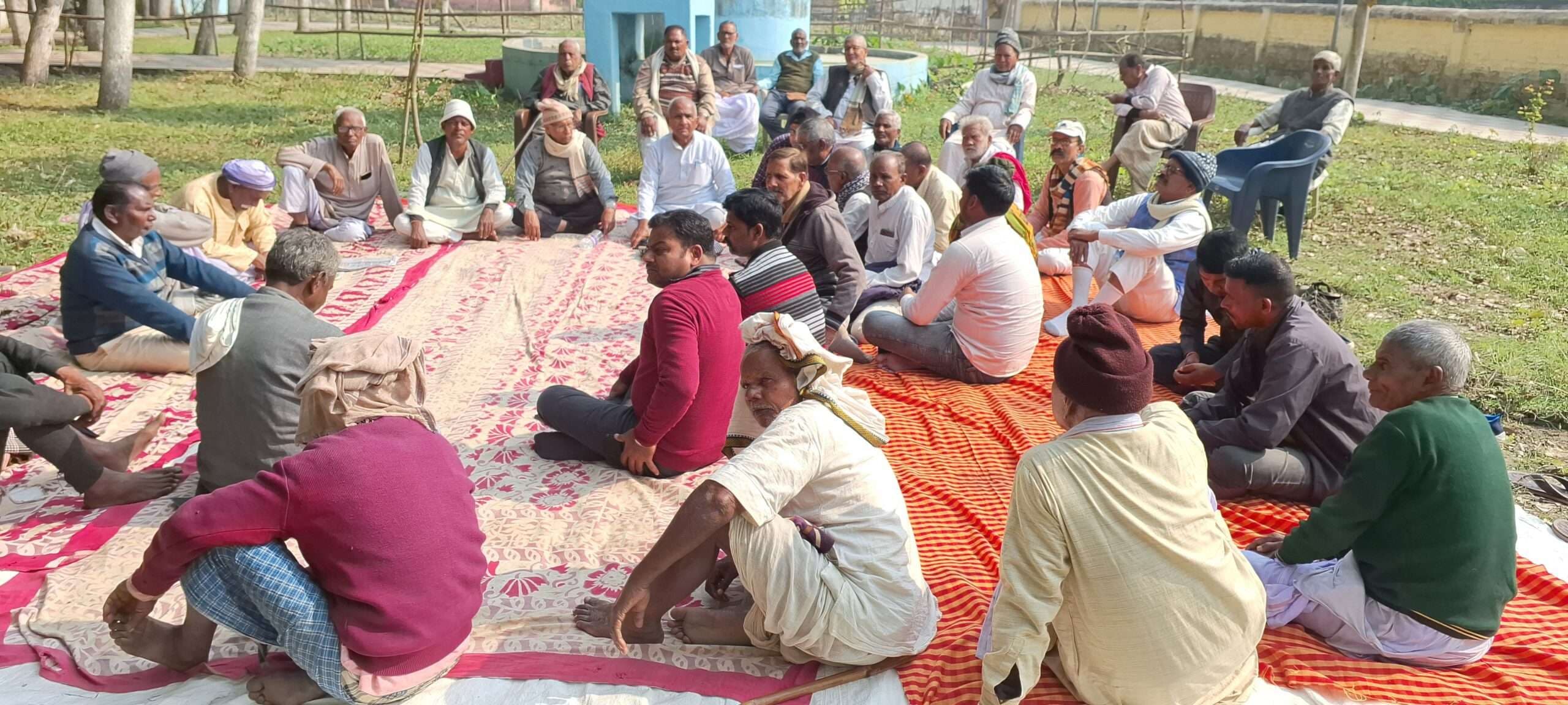 राष्ट्रपिता महात्मा गांधी के पुण्य स्मरण दिवस की तैयारी को बैठक