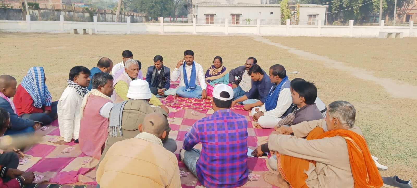 डॉ भीमराव आंबेडकर की प्रतिमा अनावरण को लेकर बैठक