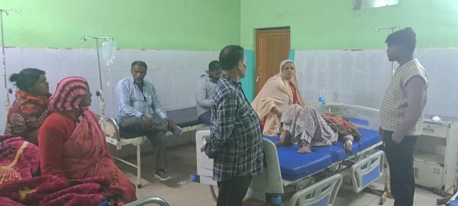 पिरोजपुर भगैया मुख्य मार्ग पर दो टोटो की भिड़ंत, चार घायल