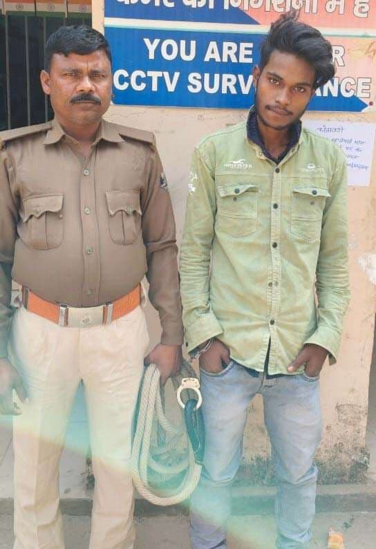 पोठिया गांव में चोरी मामले में शातिर धराया, भेजा जेल