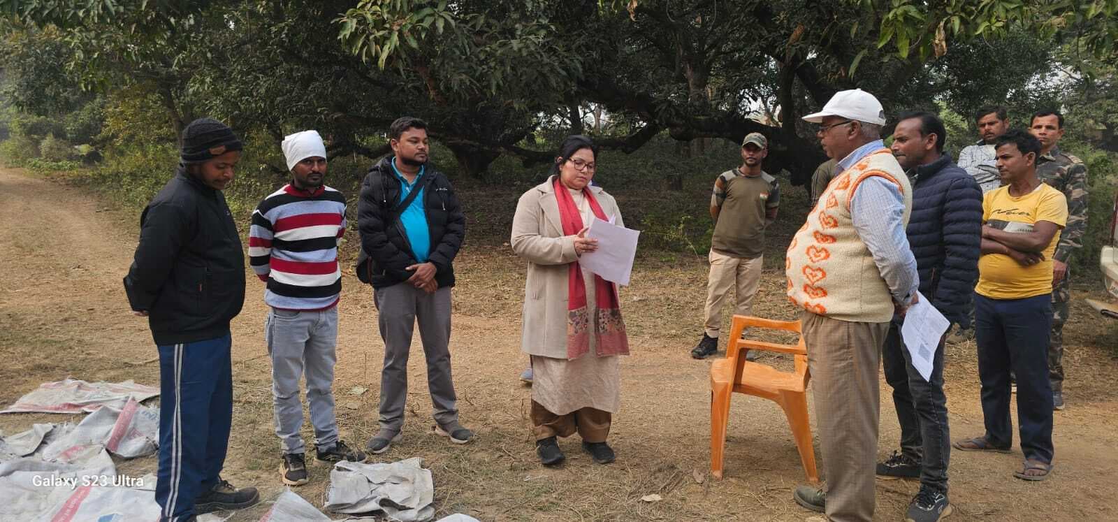 सीओ ने रांगालिया सिंचाई कार्यालय का किया निरीक्षण