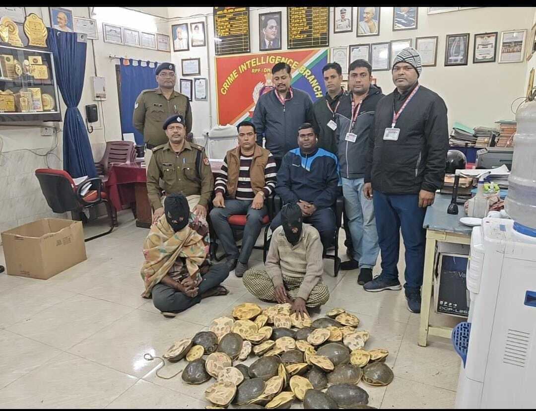 Dhanbad News: दून एक्सप्रेस से 60 कछुआ के साथ दो गिरफ्तार