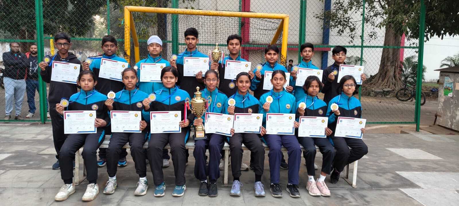 Jharkhand under 14 rollball team won silver and bronze medal : झारखंड अंडर-14 रोलबॉल टीम का शानदार प्रदर्शन, जीते रजत व कांस्य पदक