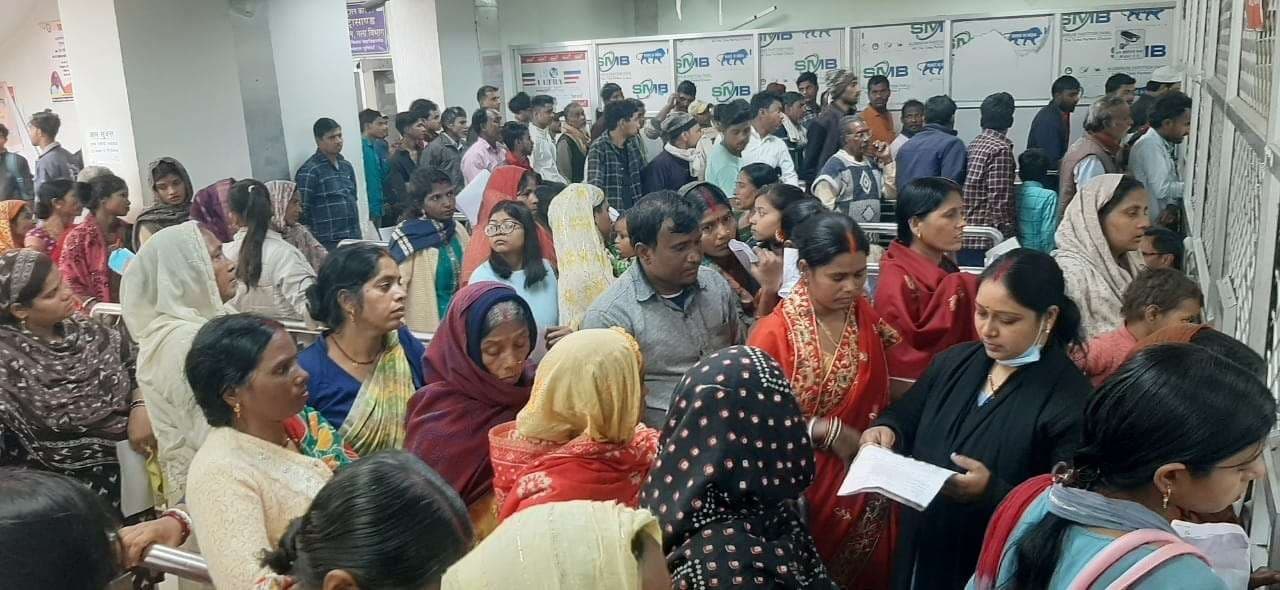 सर्द हवाओं से लोग बेहाल, जीएमसीएच में मरीजों की भीड़