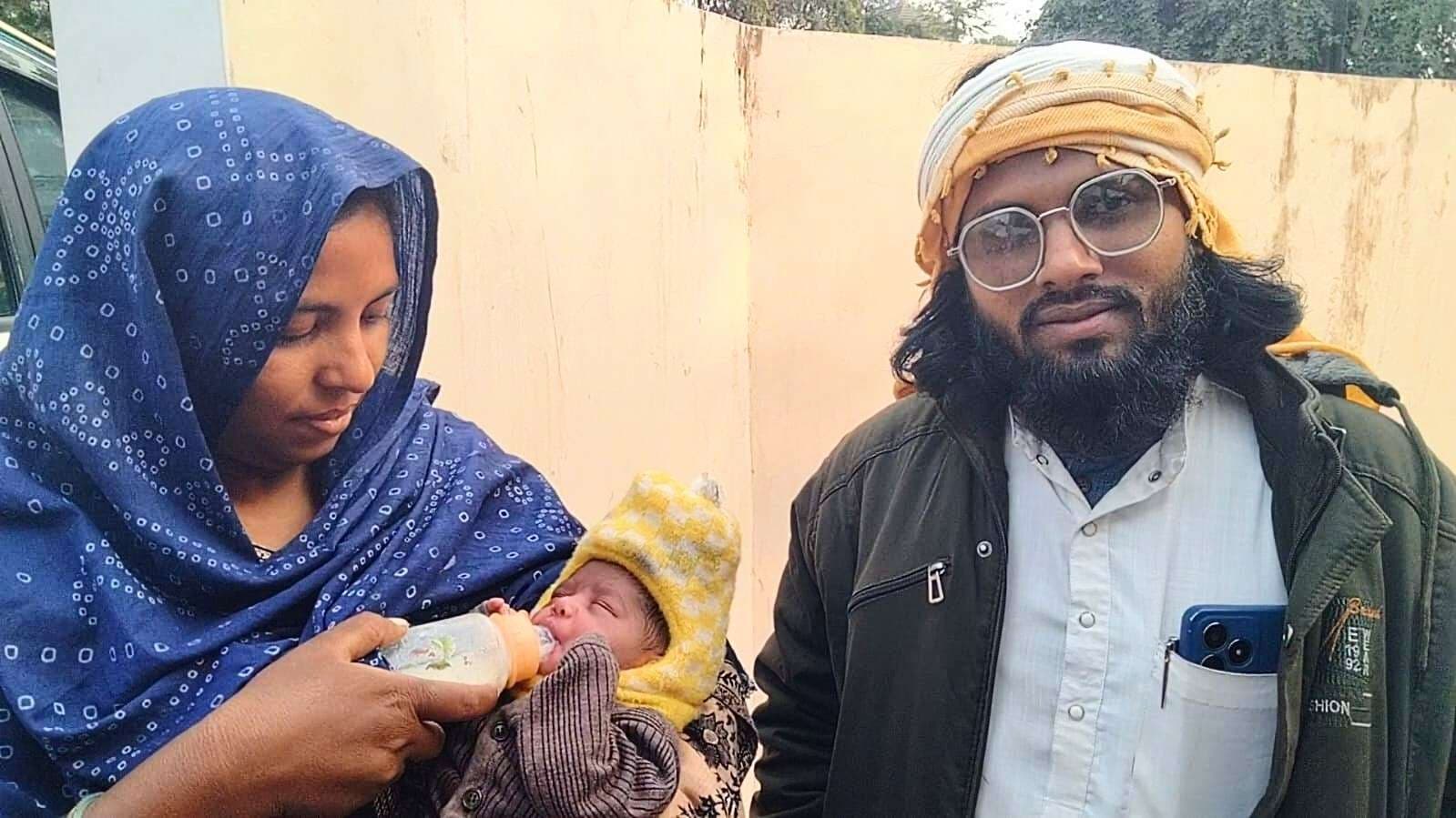 बिसाहा पहाड़ के नीचे मिली एक माह की नवजात बच्ची