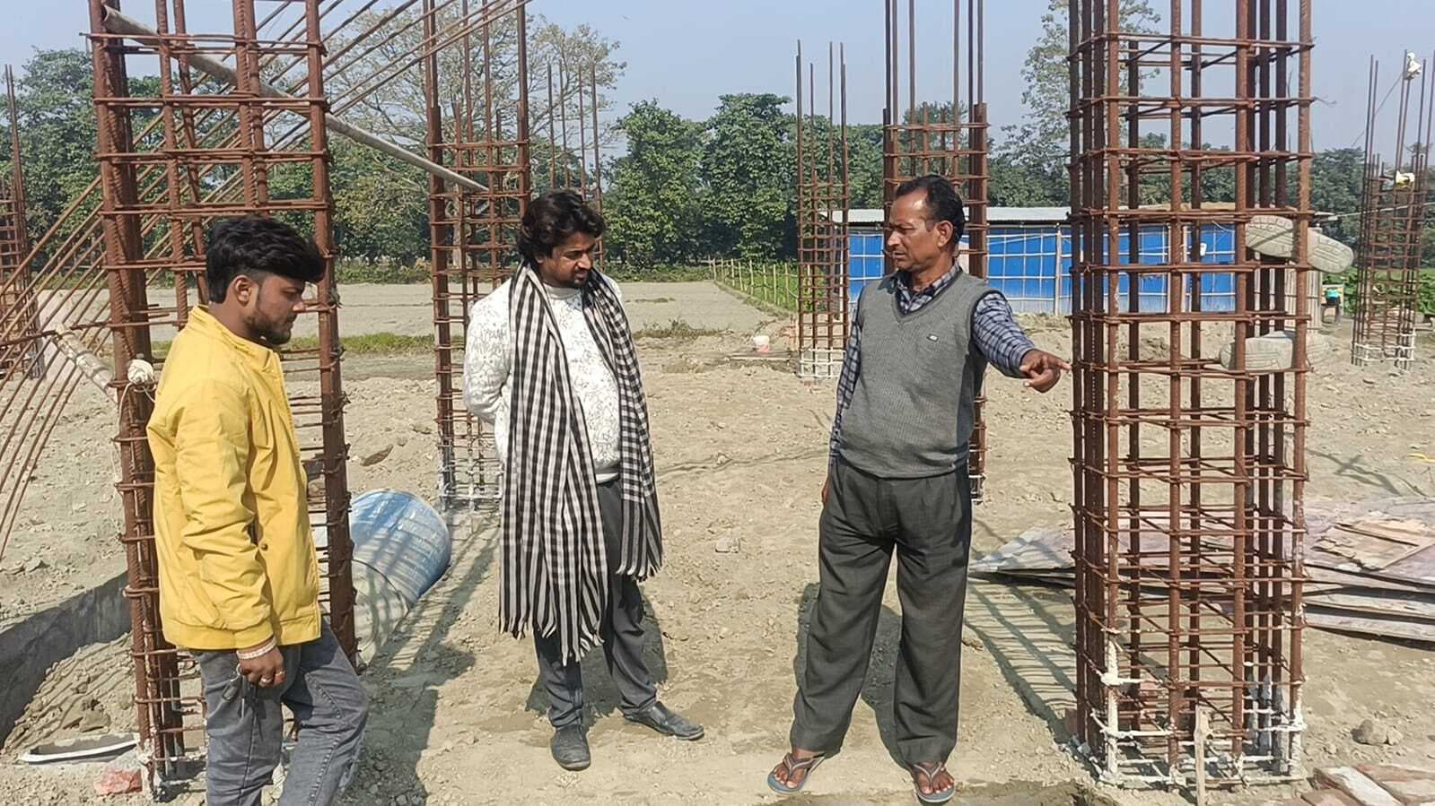 हरिहर साहा कॉलेज में नये भवन का हो रहा निर्माण