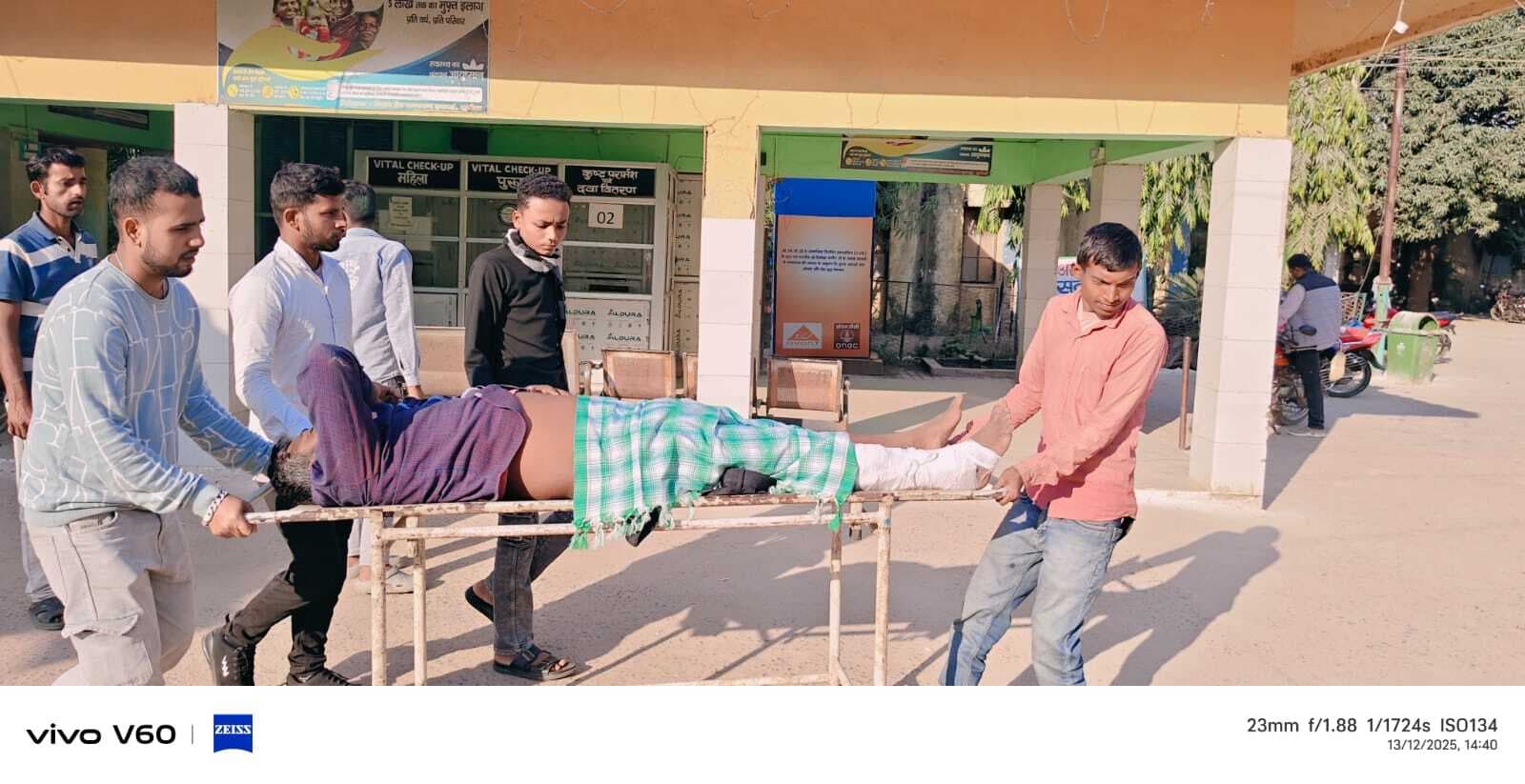 दो बाइक की टक्कर में एक जख्मी, रेफर