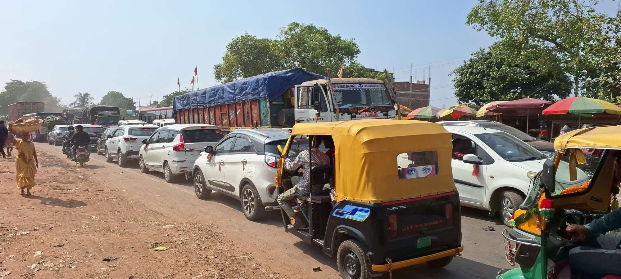 शिव महोत्सव समापन के बाद एनएच 31 पर लगा वाहनों का जाम