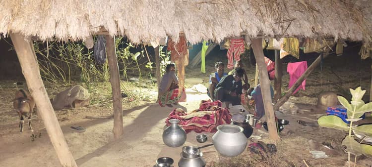 East Singhbhum News : ठिठुरते कट रहीं सबरों की सर्द रातें, आवास नहीं, पशुओं के साथ सो रहे