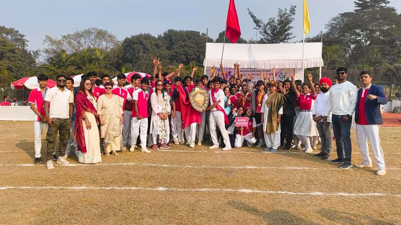 Jusco school south park annual sports day : अग्नि हाउस बना ओवरऑल चैंपियन