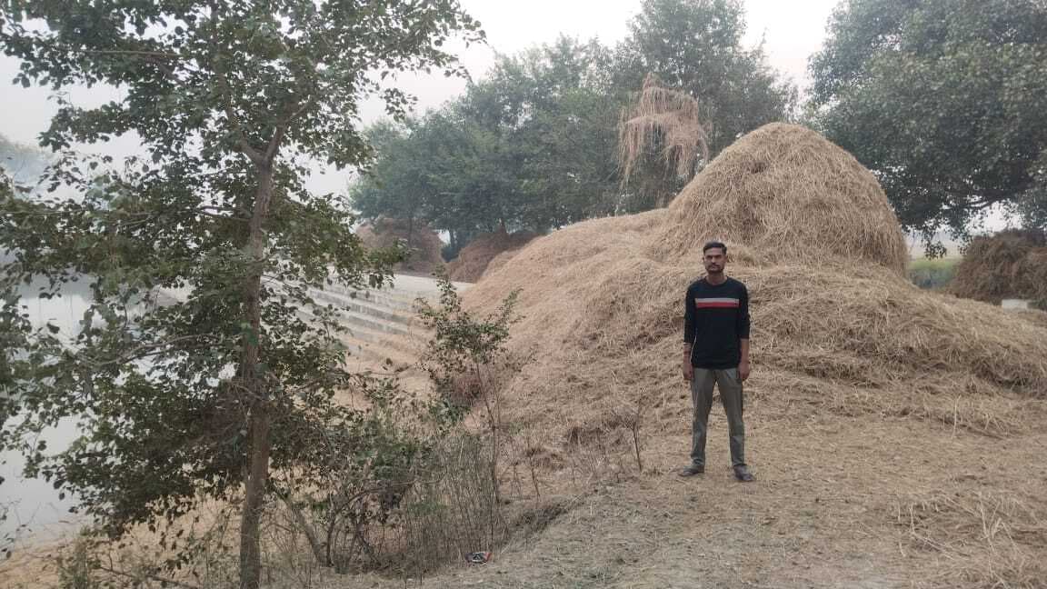 अतिक्रमण की चपेट में बजरकोना गांव का तालाब