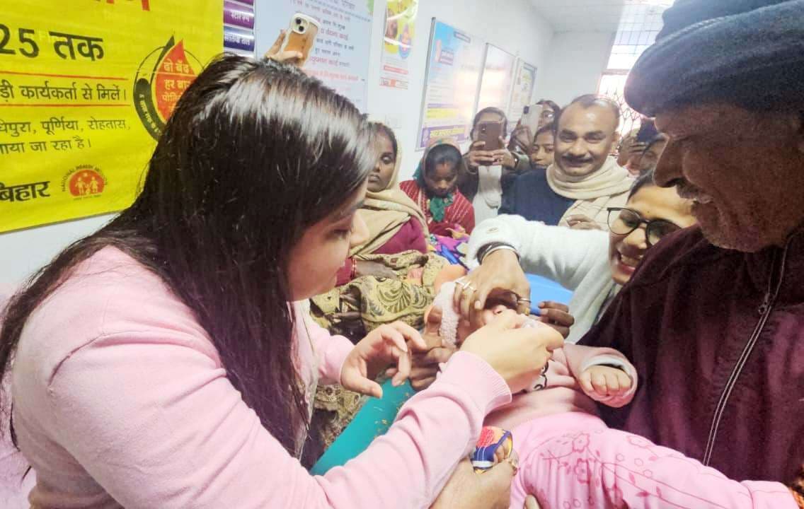 औरंगाबाद में चार लाख बच्चों को पिलायी जायेगी पोलियो रोधी दवा