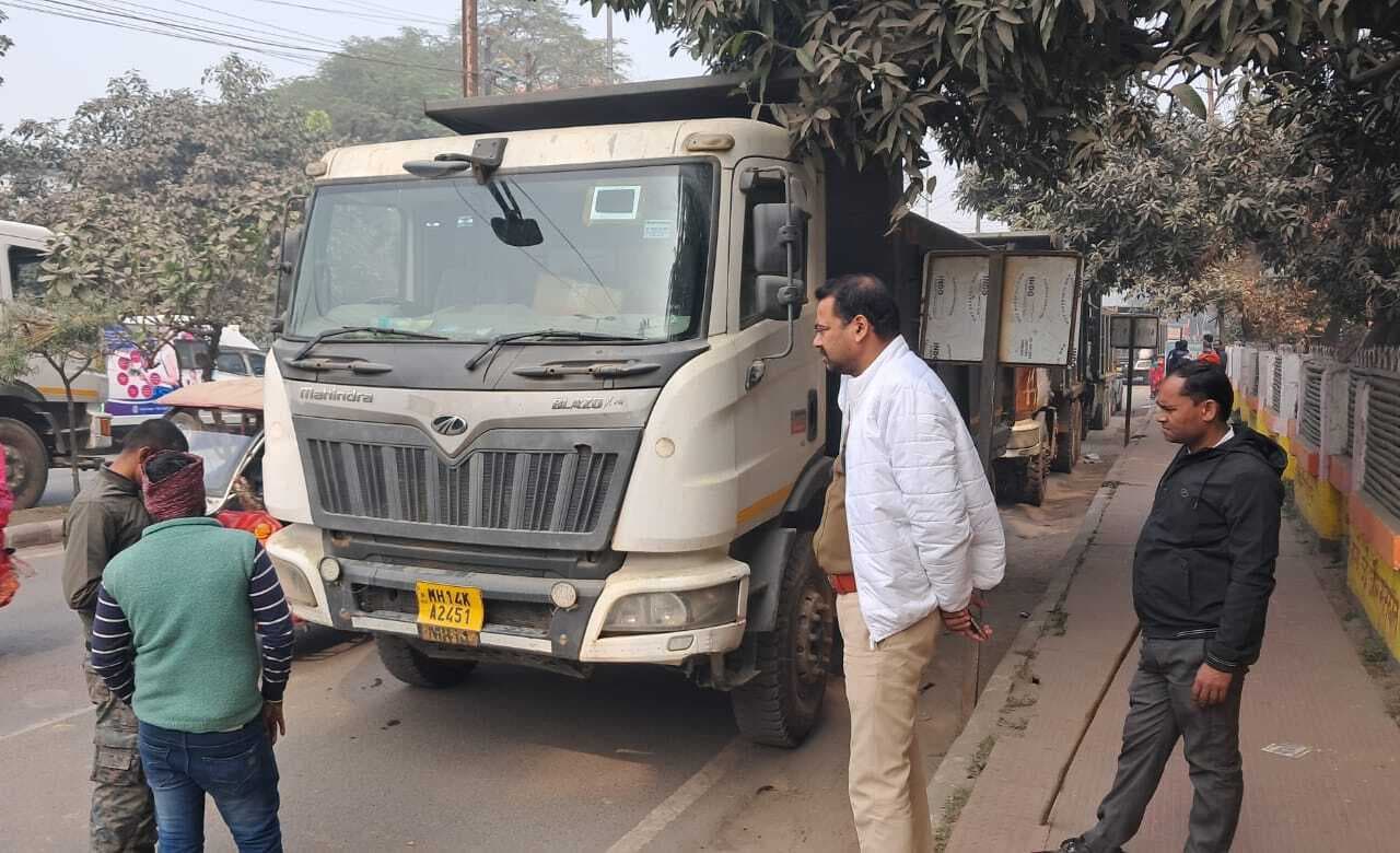 Samastipur News:नो इंट्री में भारी वाहनों के परिचालन पर हुई कार्रवाई