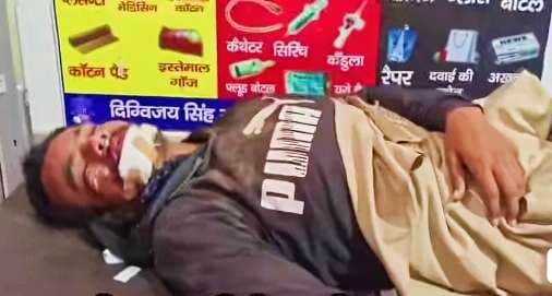 सड़क दुर्घटना में युवक घायल, रेफर