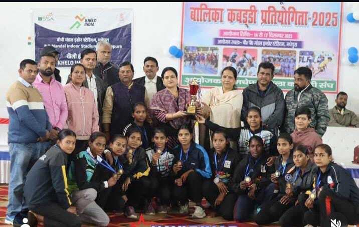 राज्य स्तरीय जूनियर बालिका कबड्डी प्रतियोगिता के लिए चाहत व गुड़िया चयनित