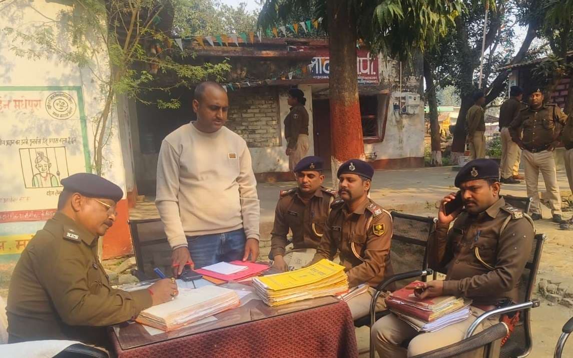 एएसपी ने घैलाढ़ ओपी का किया निरीक्षण, कांडों की समीक्षा