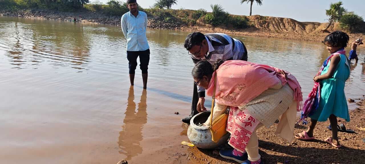 हिरणपुर के डैम व तालाबों में छोड़ी गयी मछली
