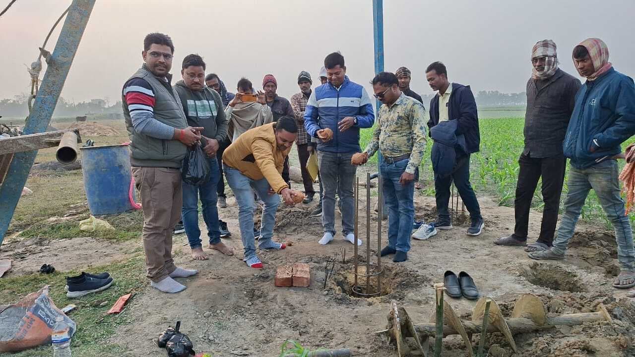 विद्युत शक्ति उपकेंद्र निर्माण का भूमि पजन कर किया शिलान्यास