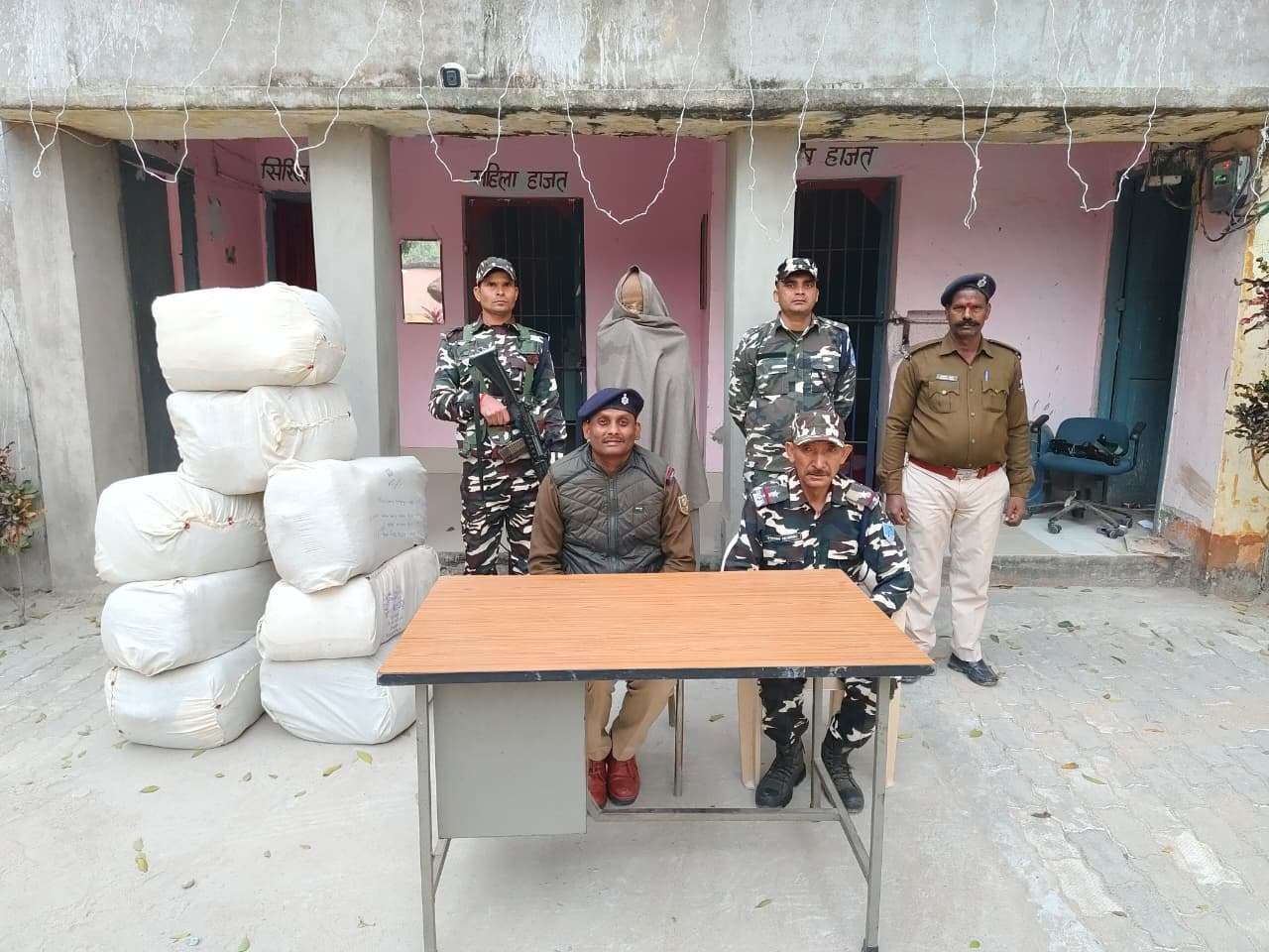 भारत-नेपाल सीमा पर एसएसबी की बड़ी कामयाबी, 192 किलो गांजा बरामद, एक तस्कर गिरफ्तार