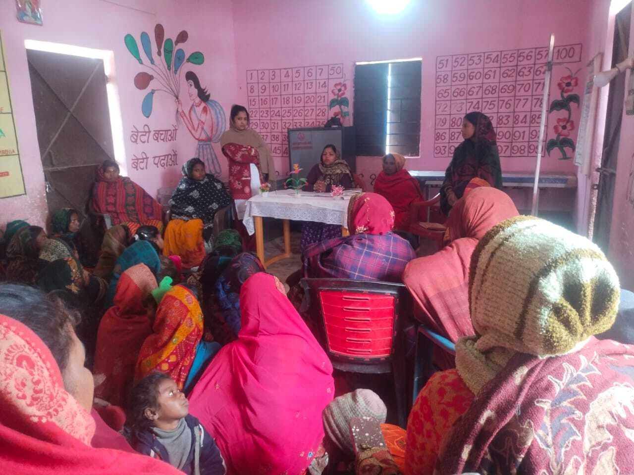 आंगनबाड़ी में सामाजिक अंकेक्षण का आयोजन
