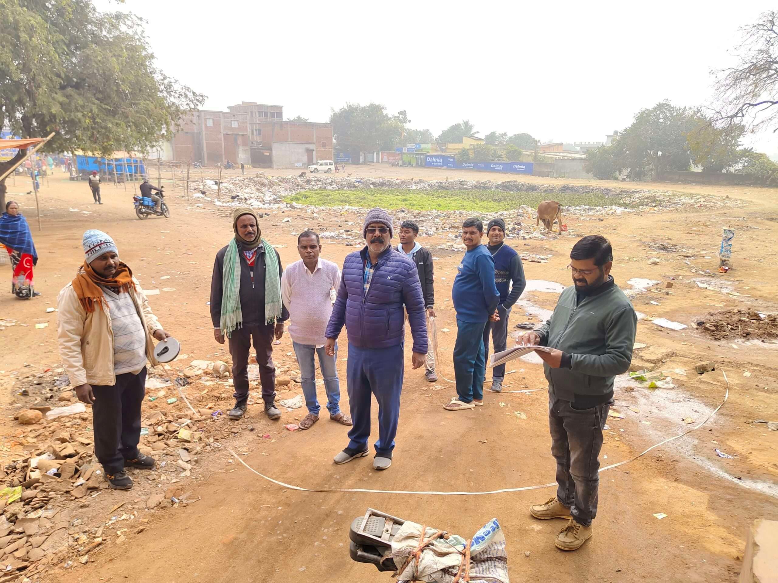 अतिक्रमण मुक्त होगा पालोजोरी हटिया परिसर का खासबांध