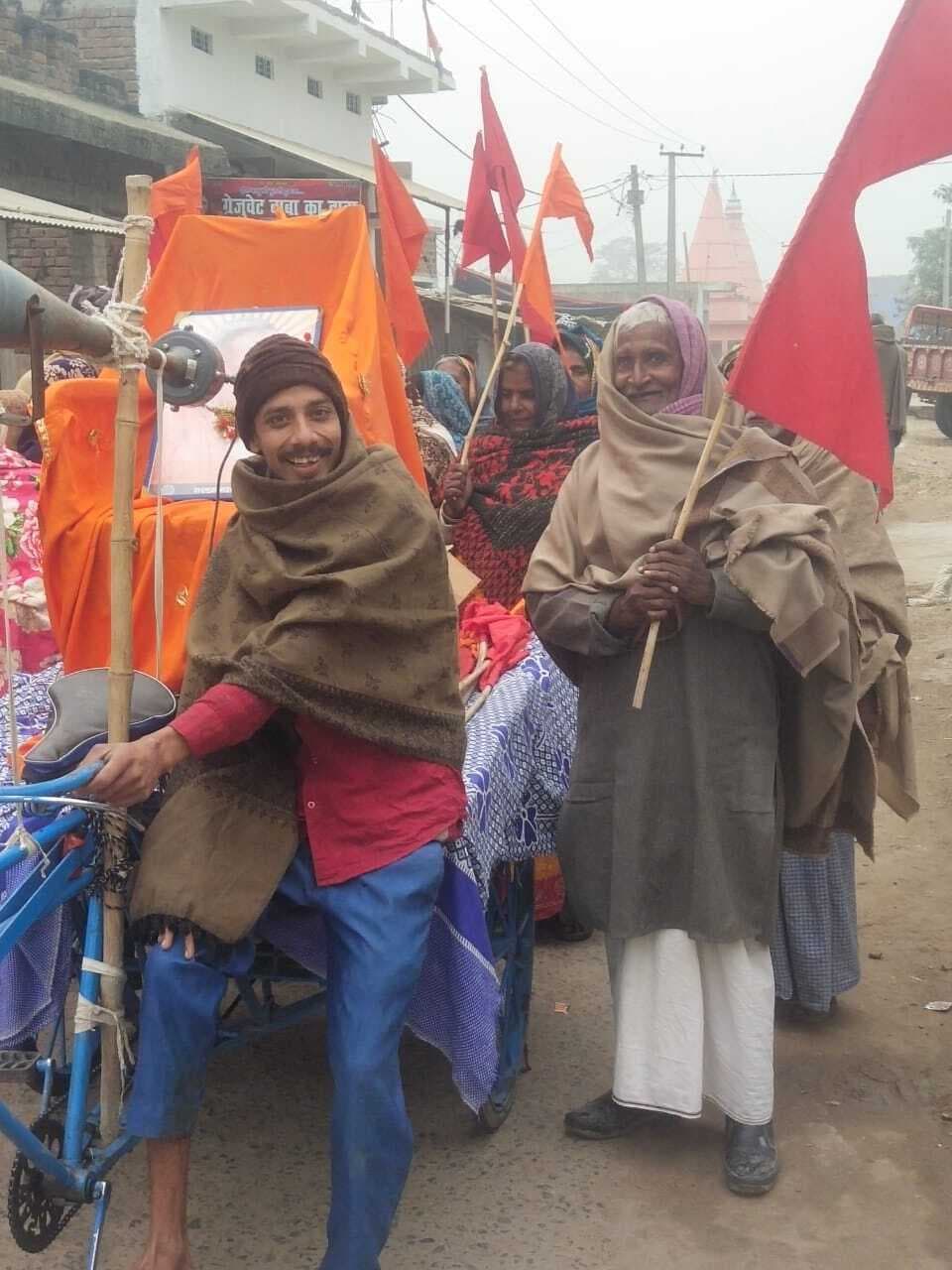 महर्षि संतसेवी महाराज की जयंती पर प्रभातफेरी