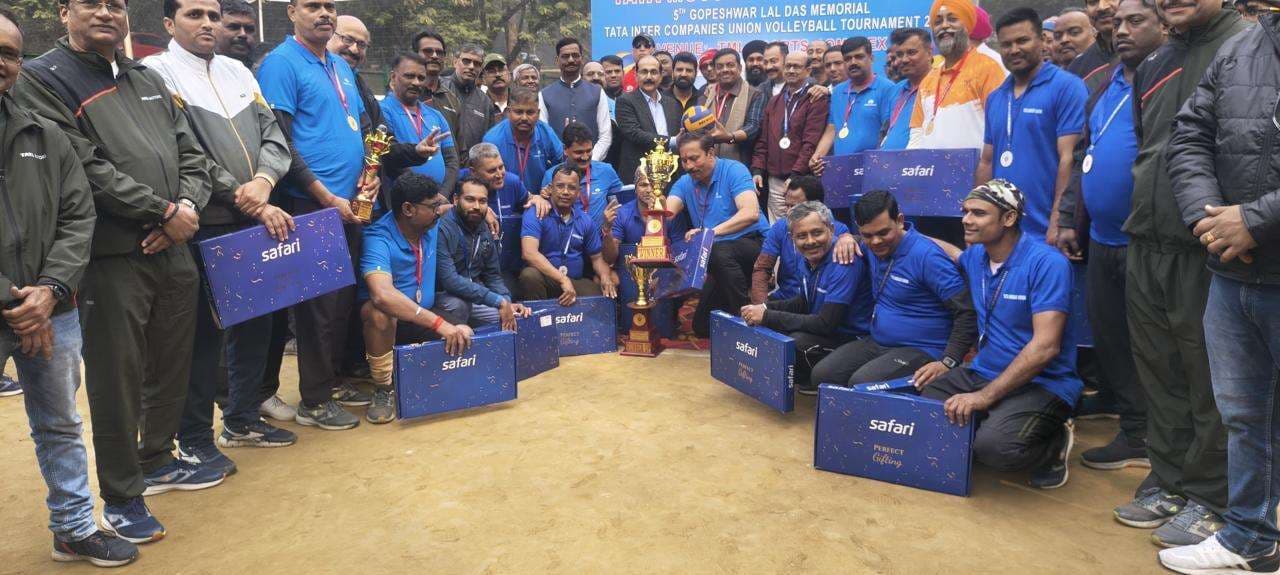 Gopeshwar lal memorial volleyball tournament : टाटा मोटर्स वर्कर्स यूनियन ए टीम चैंपियन