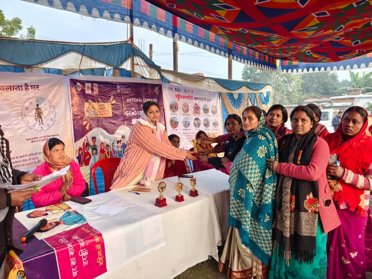 बैडमिंटन प्रतियोगिता में जीविका दीदियों ने दिखाया दम