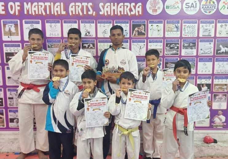 ईस्ट जोन कराटे चैंपियनशिप में सहरसा का शानदार प्रदर्शन