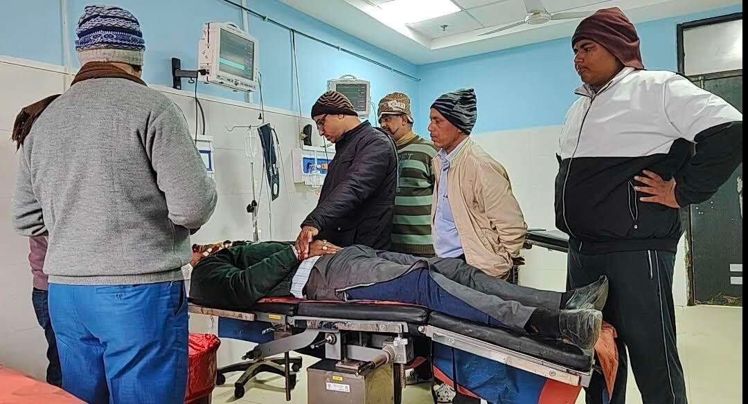 बेलगाम स्काॅर्पियो ने बाइक सवार फाइनेंस कर्मी को मारी टक्कर, रेफर