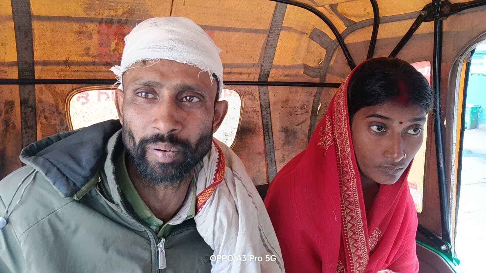 पिता ने अपने पुत्र व बहू को पीटकर किया जख्मी