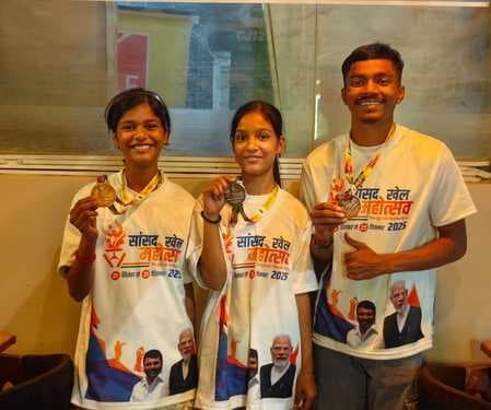 सांसद खेल महोत्सव में महागामा के खिलाड़ियों का शानदार प्रदर्शन