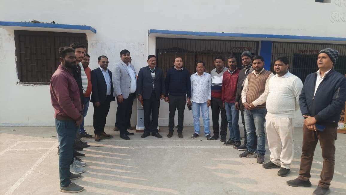 केपी कॉलेज मुरलीगंज में सेंट्रल बैंक ने लगाया वॉटर प्यूरीफायर