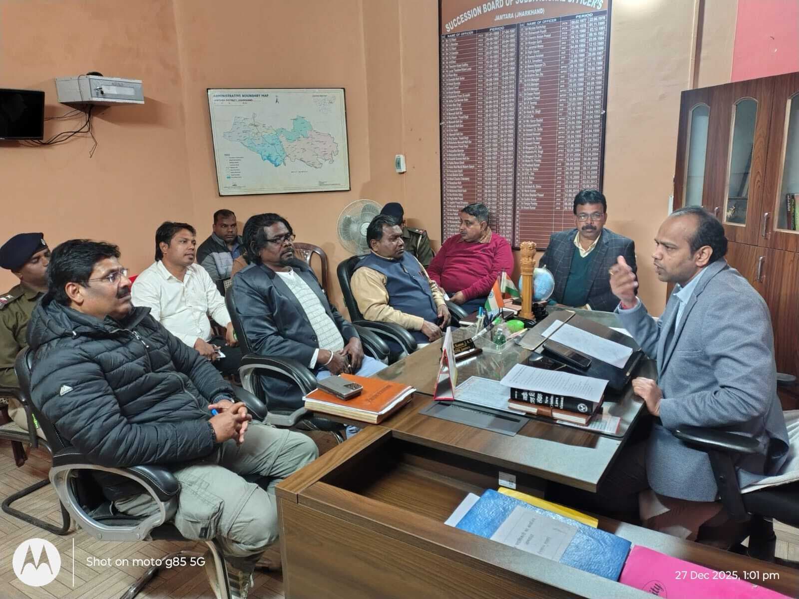 नववर्ष के मद्देनजर यातायात व्यवस्था बनायें सुगम : एसडीओ