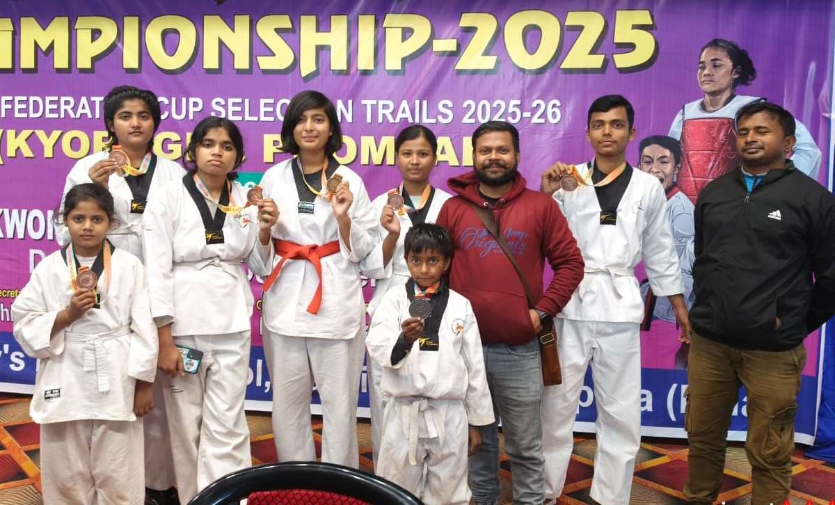 ताइक्वांडो चैंपियनशिप में पूर्णिया ने 10वें स्थान पर बनायी जगह
