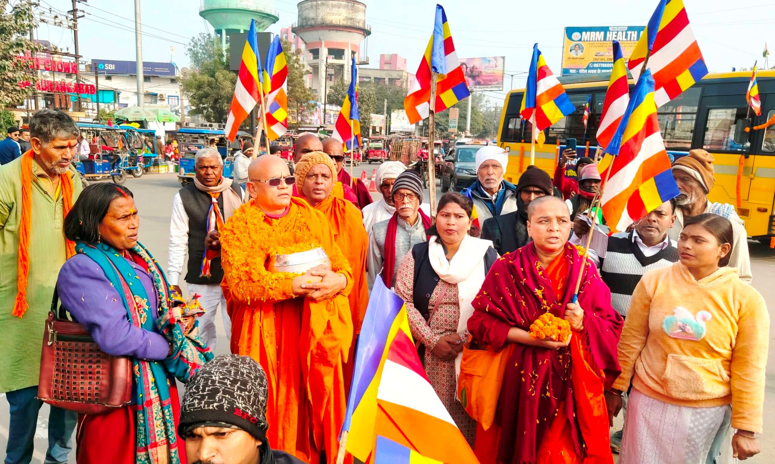 जन जागरण अभियान के तहत निकाला पैदल मार्च