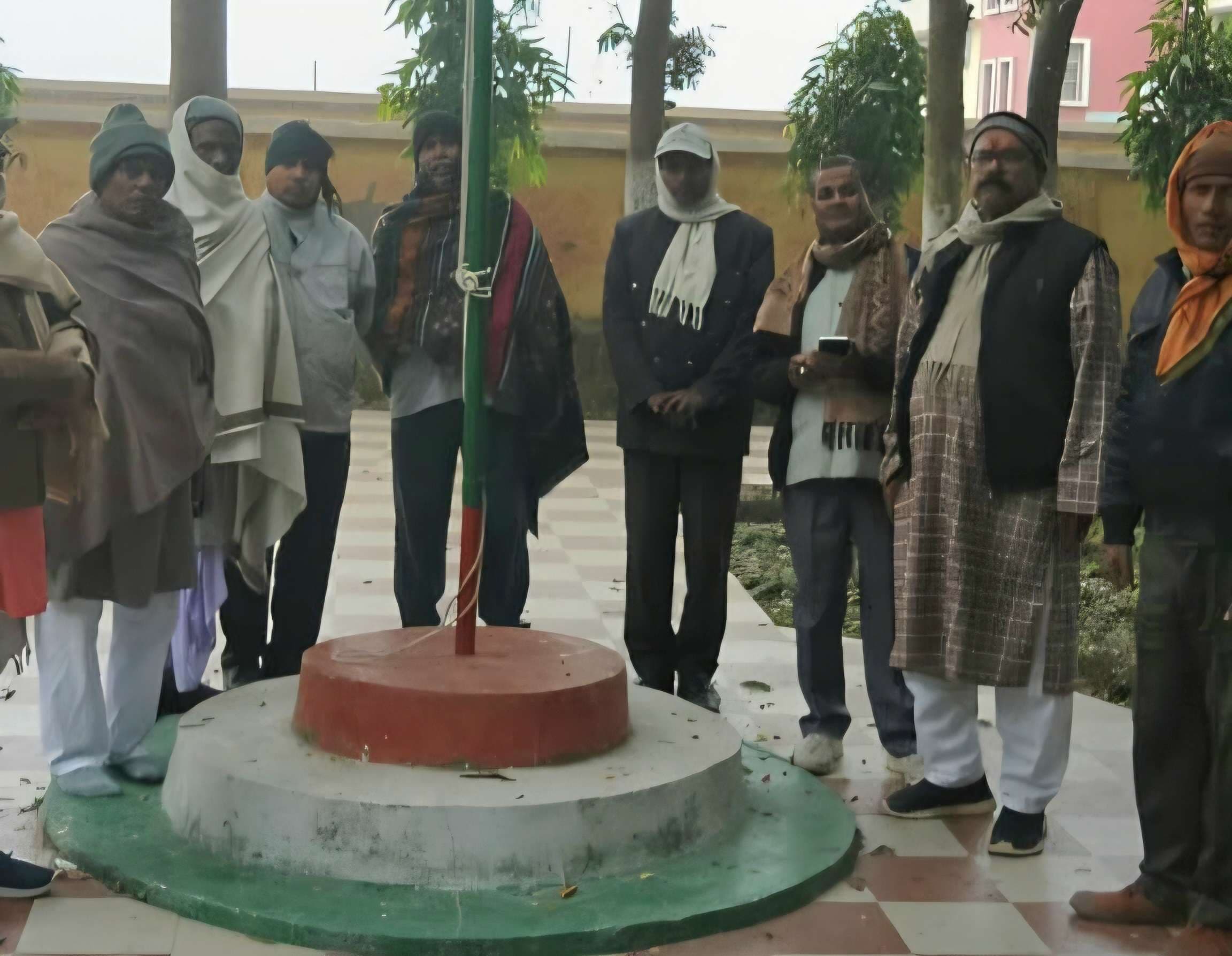 गांधी घर तीनघरिया में मना कांग्रेस का स्थापना दिवस