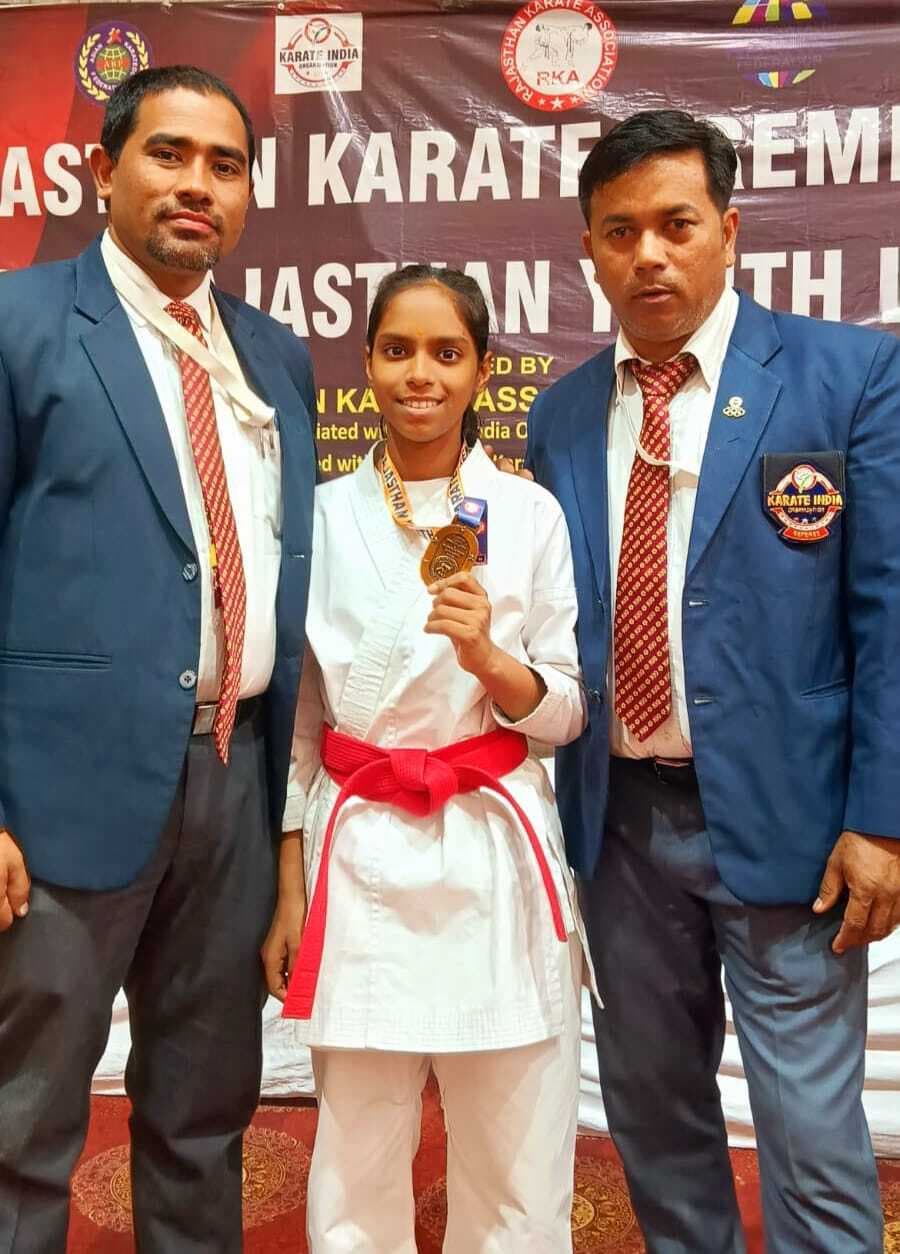 राजस्थान कराटे प्रीमियर लीग में जूही ने जीता स्वर्ण पदक