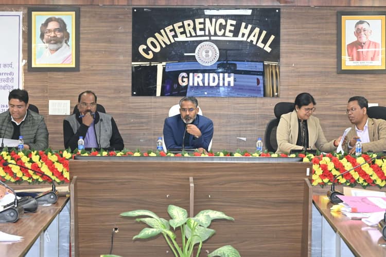 Giridih News :उच्च न्यायालयों में लंबित मामले में समय पर दें शपथ पत्र : डीसी