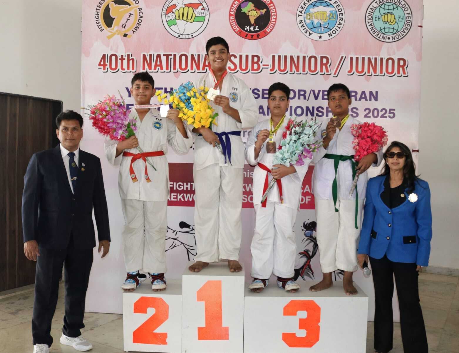 वीरपुर के आयुष व आर्यन का राष्ट्रीय मंच पर जलवा, नेशनल ताइक्वांडो चैंपियनशिप में जीते गोल्ड