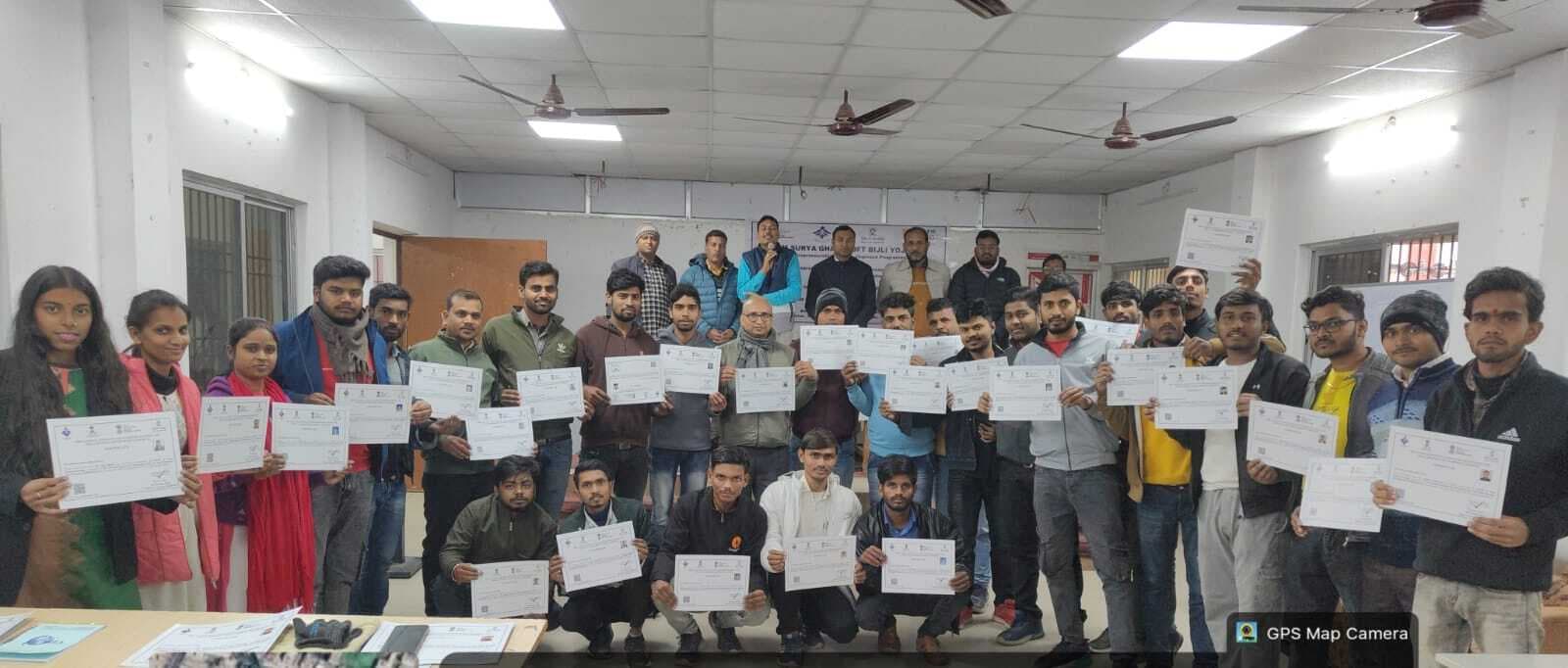 Samastipur News:नौ दिवसीय सौर ऊर्जा प्रशिक्षण कार्यक्रम संपन्न